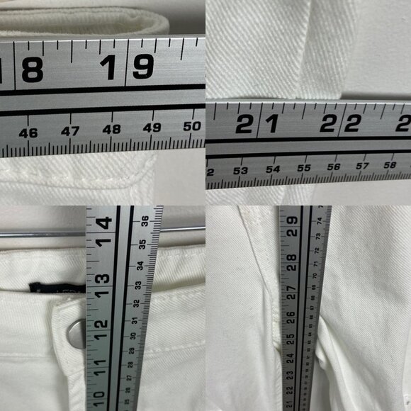 NWT AFRM Distressed High Rise Jeans Size 32 Revolve‎ New With Tags White Denim - Picture 12 of 13